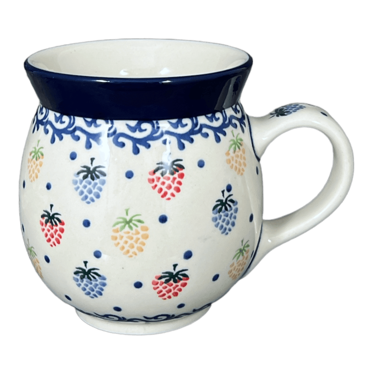 Mug, Belly Mug, 16 oz in "Mixed Berries" by Ceramika Artystyczna | A073-1449X