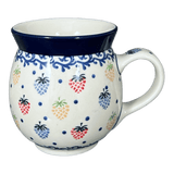 Mug, Belly Mug, 16 oz Large in "Mixed Berries" by Ceramika Artystyczna | A073-1449X