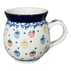 Polish Pottery Mug, Belly Mug, 16 oz in "Mixed Berries" by Ceramika Artystyczna | A073-1449X at PolishPotteryOutlet.com