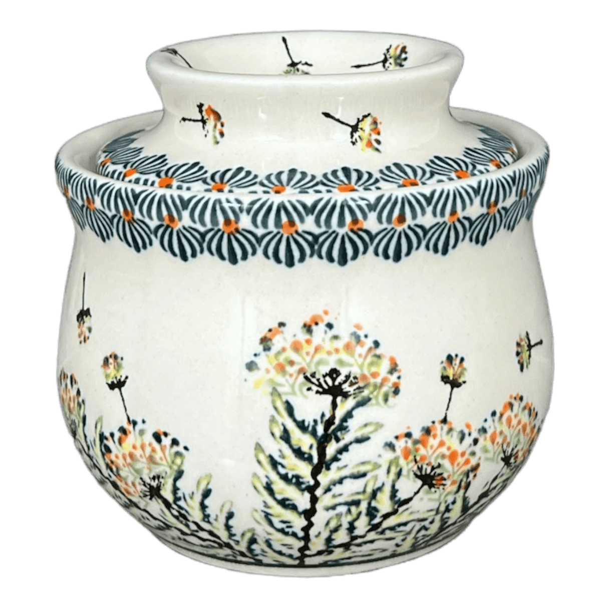 Butter Crock, 4.5" x 3.5" in "Dandelions" by Zaklady | Y1512-DU201