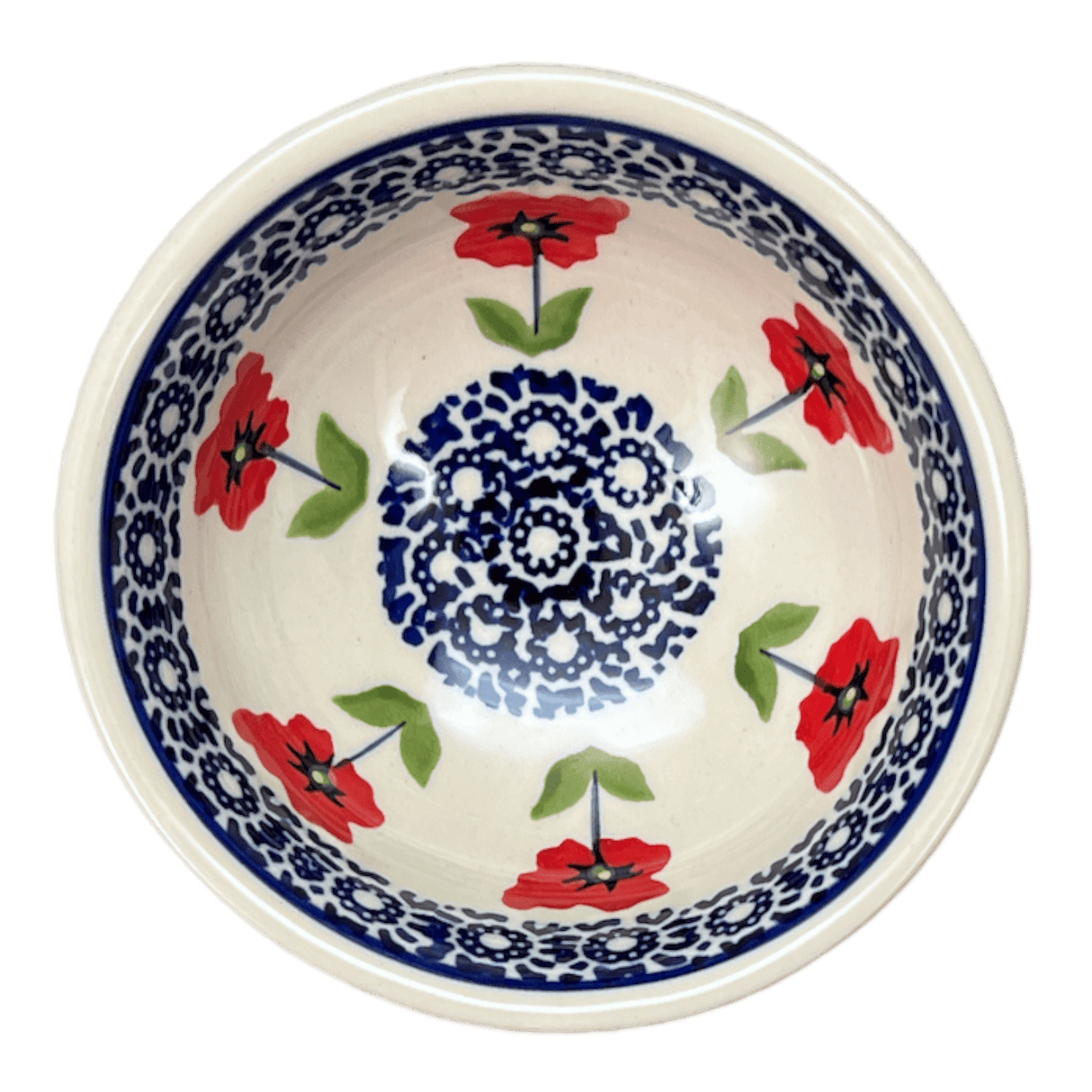 Bowl, Round, Dipping, 4.25" in "Poppy Garden" by Manufaktura | M153T-EJ01