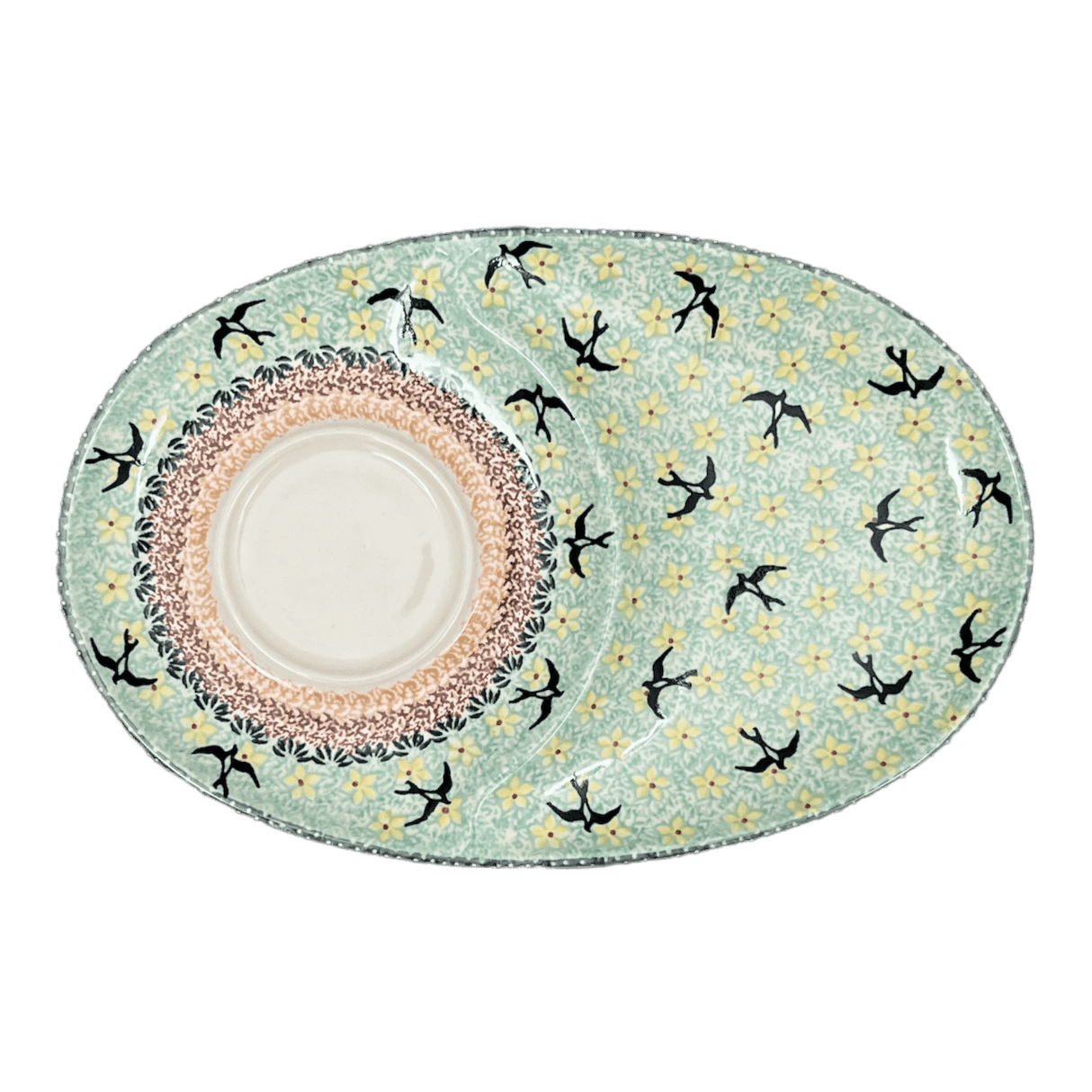 Plate, Round, Soup & Sandwich, 11.75" x 7.25" in "Capistrano" by Manufaktura | P006S-WK59