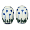 Polish Pottery Salt & Pepper, 2" in "Tulip Dot" by Ceramika Artystyczna | A735S-377Z at PolishPotteryOutlet.com