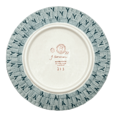 Plate, Round, Dessert, 7.25" in "Baby Blue Blossoms" by Manufaktura | T131S-JS49