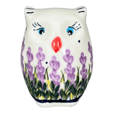 Figurine, Owl, 3" Small, WR (WR40J) in "Lavender Fields" by W.R. Ceramika | WR40J-BW4