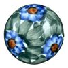 Polish Pottery Drawer Pull, 1.25", WR (WR67A) in "Impressionist's Dream" by W.R. Ceramika | WR67A-AB3 at PolishPotteryOutlet.com