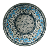 Bowl, Round, 7.75" in "Baby Blue Blossoms - Solid Rim" by Manufaktura | M085S-JS49A