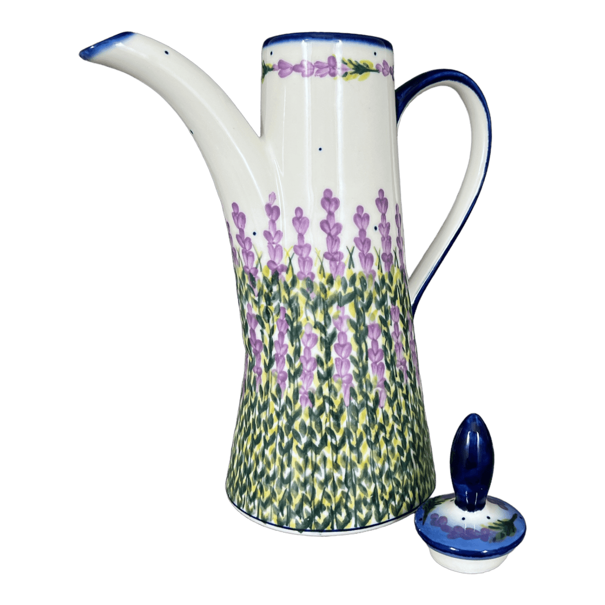 Teapot, 1.1 Liter "Opus", WR (WR8G) in "Lavender Fields" by W.R. Ceramika | WR8G-BW4