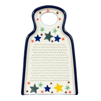 A picture of a Polish Pottery CA 6" Small Grater (Star Shower) | AB46-359X as shown at PolishPotteryOutlet.com/products/6-small-grater-star-shower-ab46-359x
