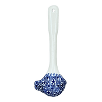 A picture of a Polish Pottery Gravy Ladle (Wildflower Delight) | L015S-P273 as shown at PolishPotteryOutlet.com/products/7-5-gravy-ladle-wildflower-delight-l015s-p273