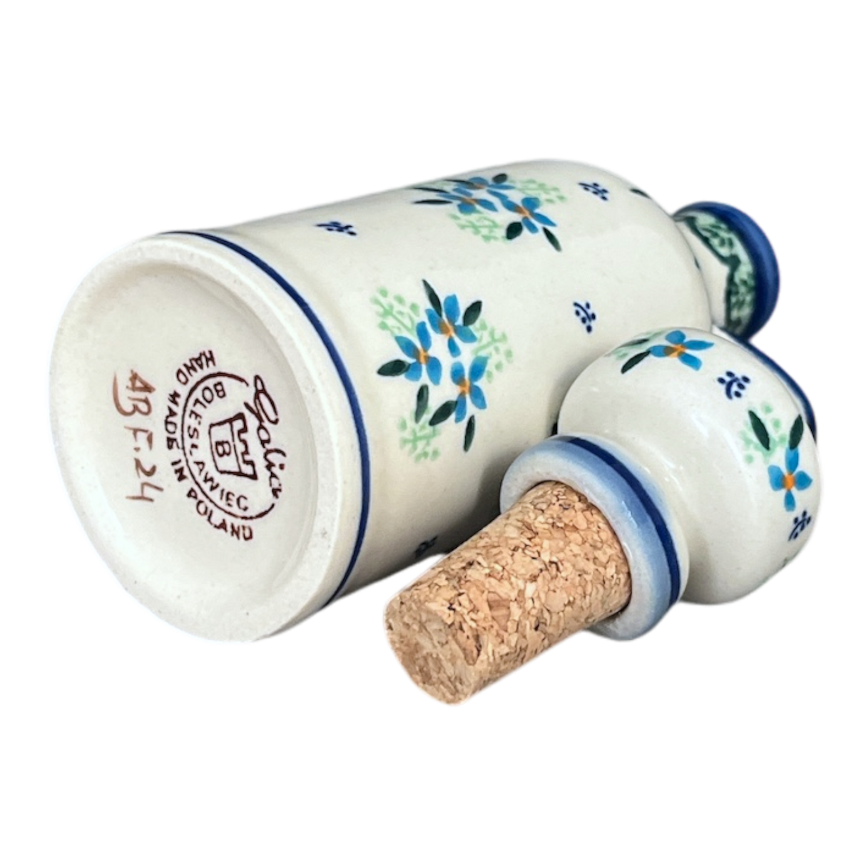 Bottle, with Cork, 6 oz in "Blue Star Bundle" by Galia | GB01-PN