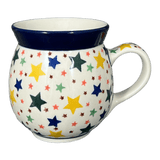 Mug, Belly Mug, 16 oz in "Star Shower" by Ceramika Artystyczna | A073-359X