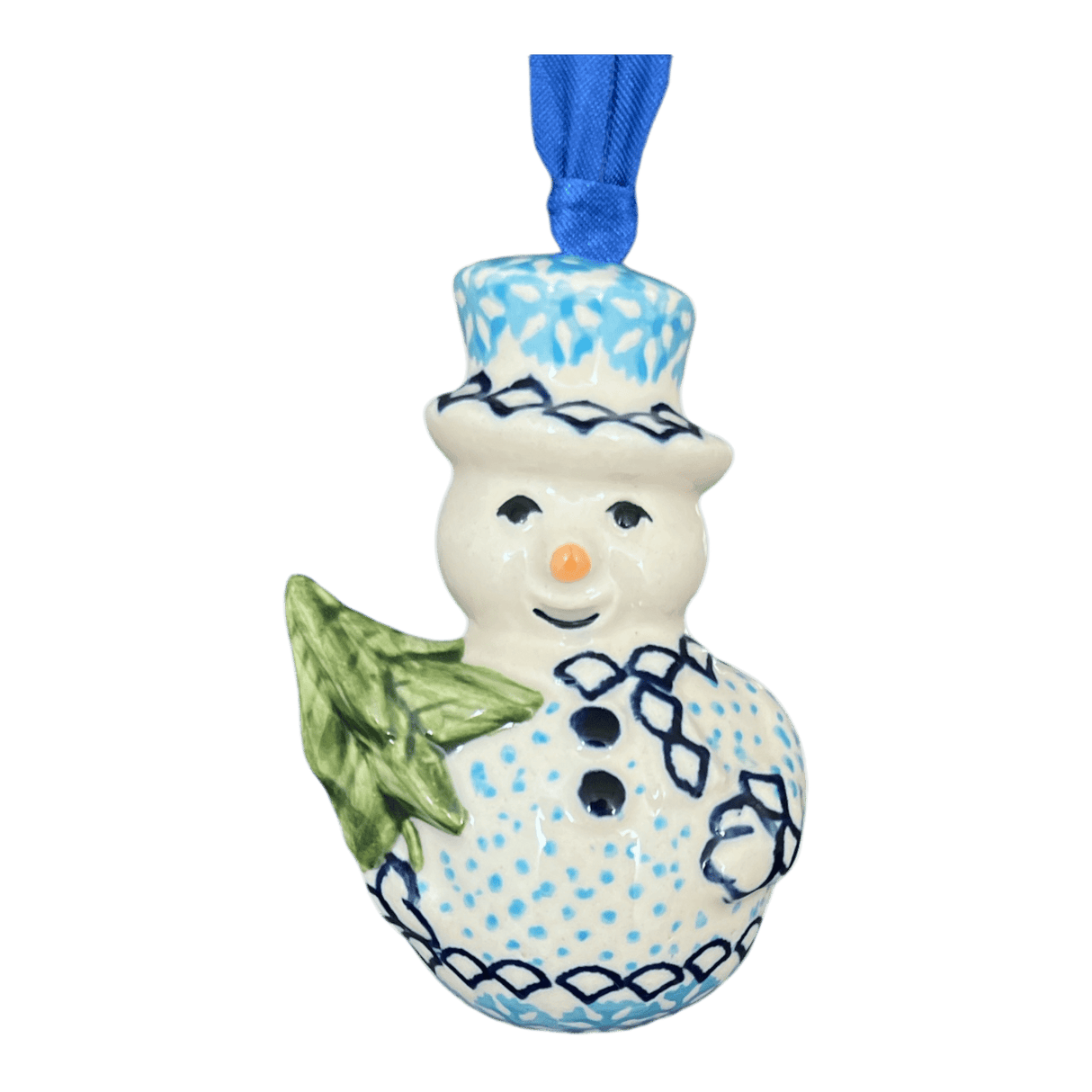 Ornament, Snowman with Tree, 2" in "Peaceful Season" by Manufaktura | K143T-JG24