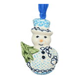 Ornament, Snowman with Tree, 2" in "Peaceful Season" by Manufaktura | K143T-JG24