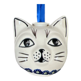 Ornament, Cat Head in "Snowy Pines" by Manufaktura | K142T-U22