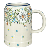 Drinking Glass, Tankard, 22 oz Small in "Daisy Bouquet" by Manufaktura | K054S-TAB3