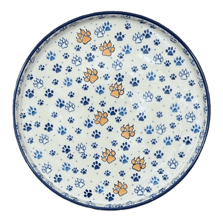 Tray, Round, 10" in "Paw Prints" by Ceramika Artystyczna | AE93-1770X