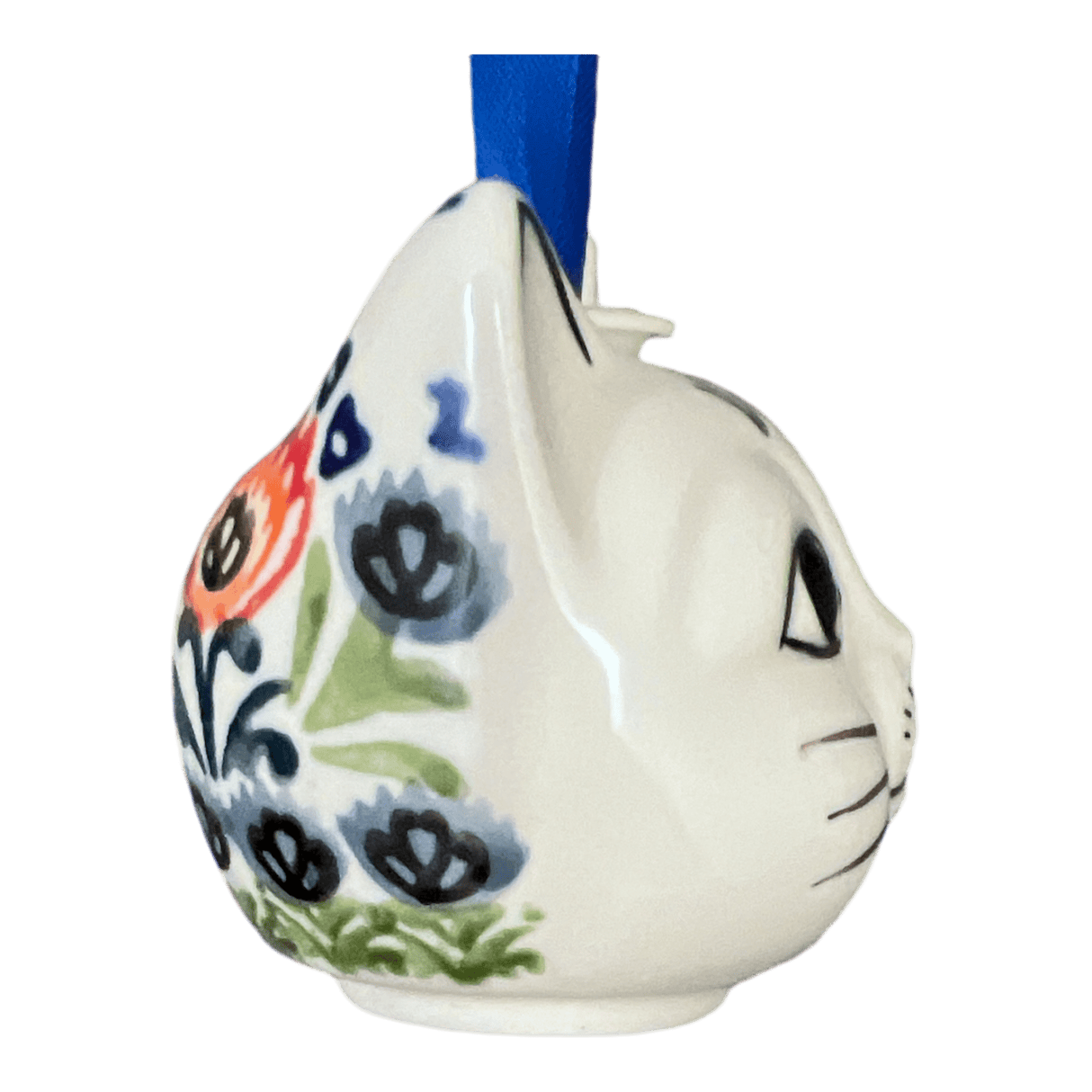 Ornament, Cat Head in "Floral Fans" by Manufaktura | K142S-P314