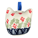 Ornament, Cat Head in "Holiday Cheer" by Manufaktura | K142T-NOS2