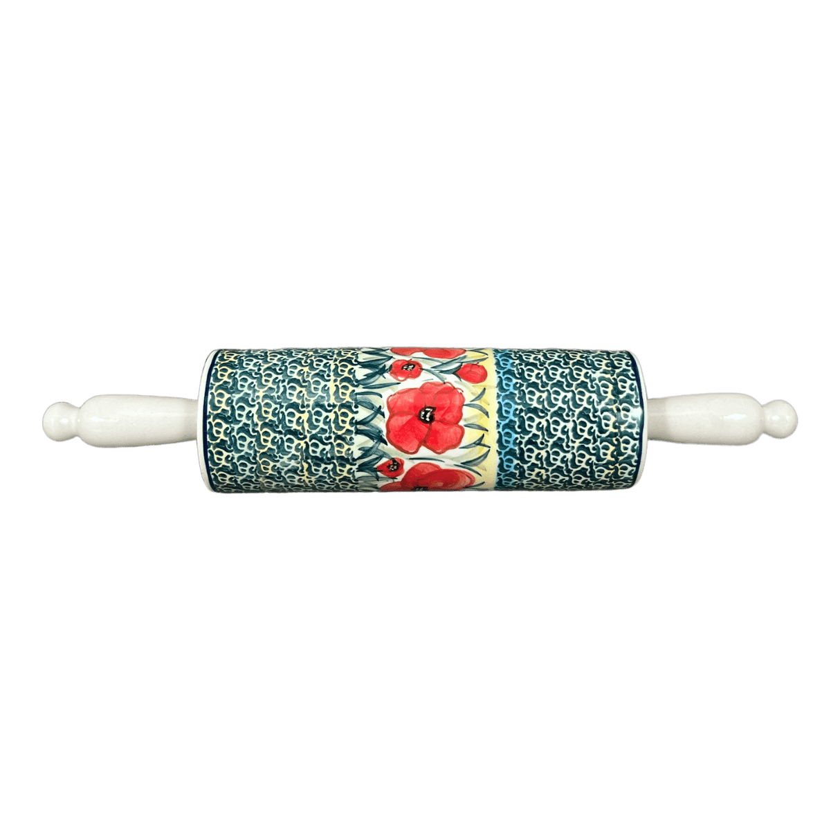 Rolling Pin, 14.25" in "Poppies in Bloom" by Manufaktura | W012S-JZ34