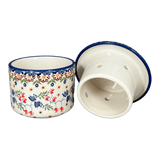 Butter Crock, 4.5" in "Wildflower Delight" by Manufaktura | M136S-P273