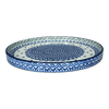 Polish Pottery CA 10" Round Tray (Starry Sea) | AE93-454C at PolishPotteryOutlet.com