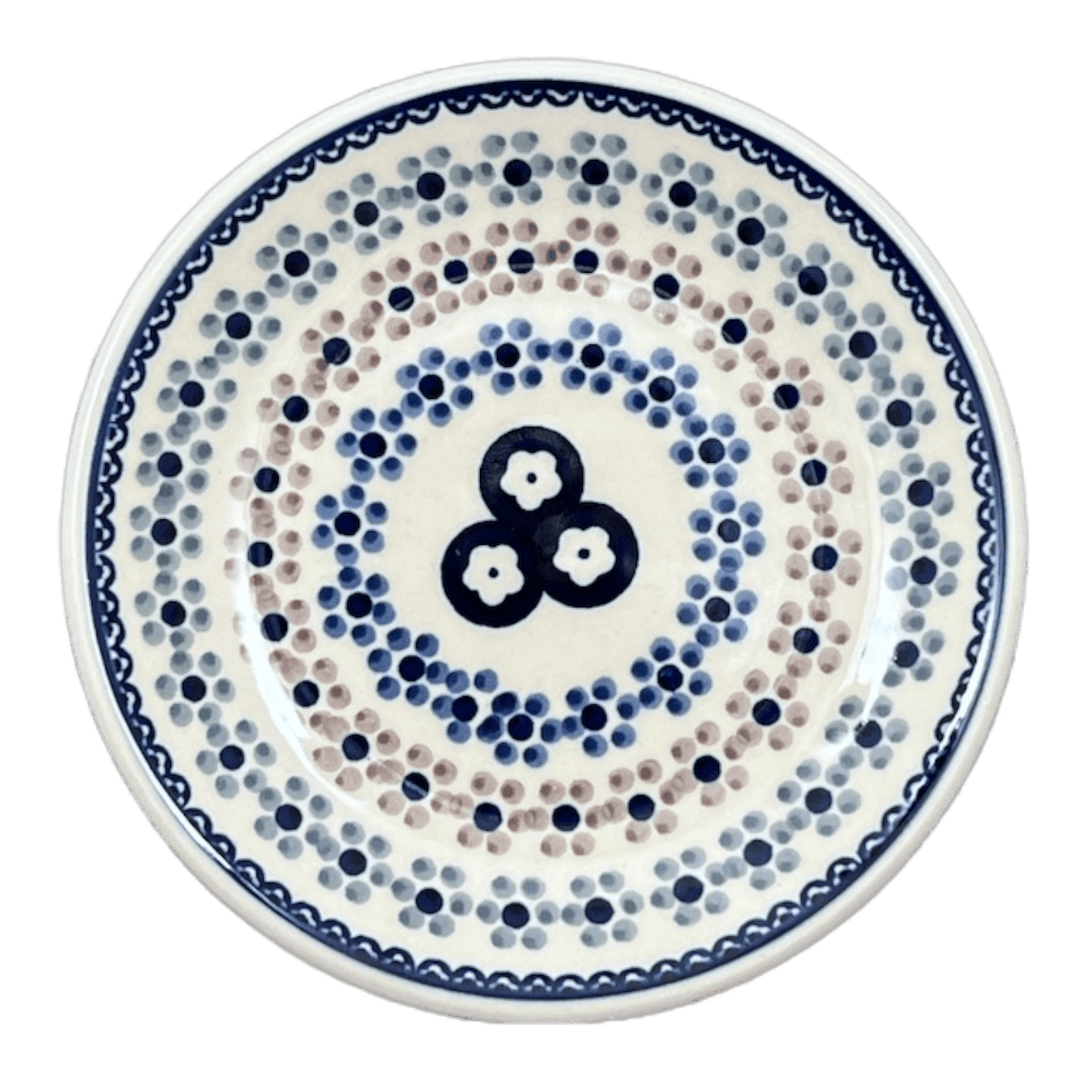 Plate, Round, Dessert, 6.5" in "Floral Chain" by Manufaktura | T130T-EO37