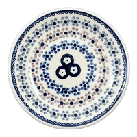 A picture of a Polish Pottery 6.5" Dessert Plate (Floral Chain) | T130T-EO37 as shown at PolishPotteryOutlet.com/products/6-5-dessert-plate-floral-chain-t130t-eo37