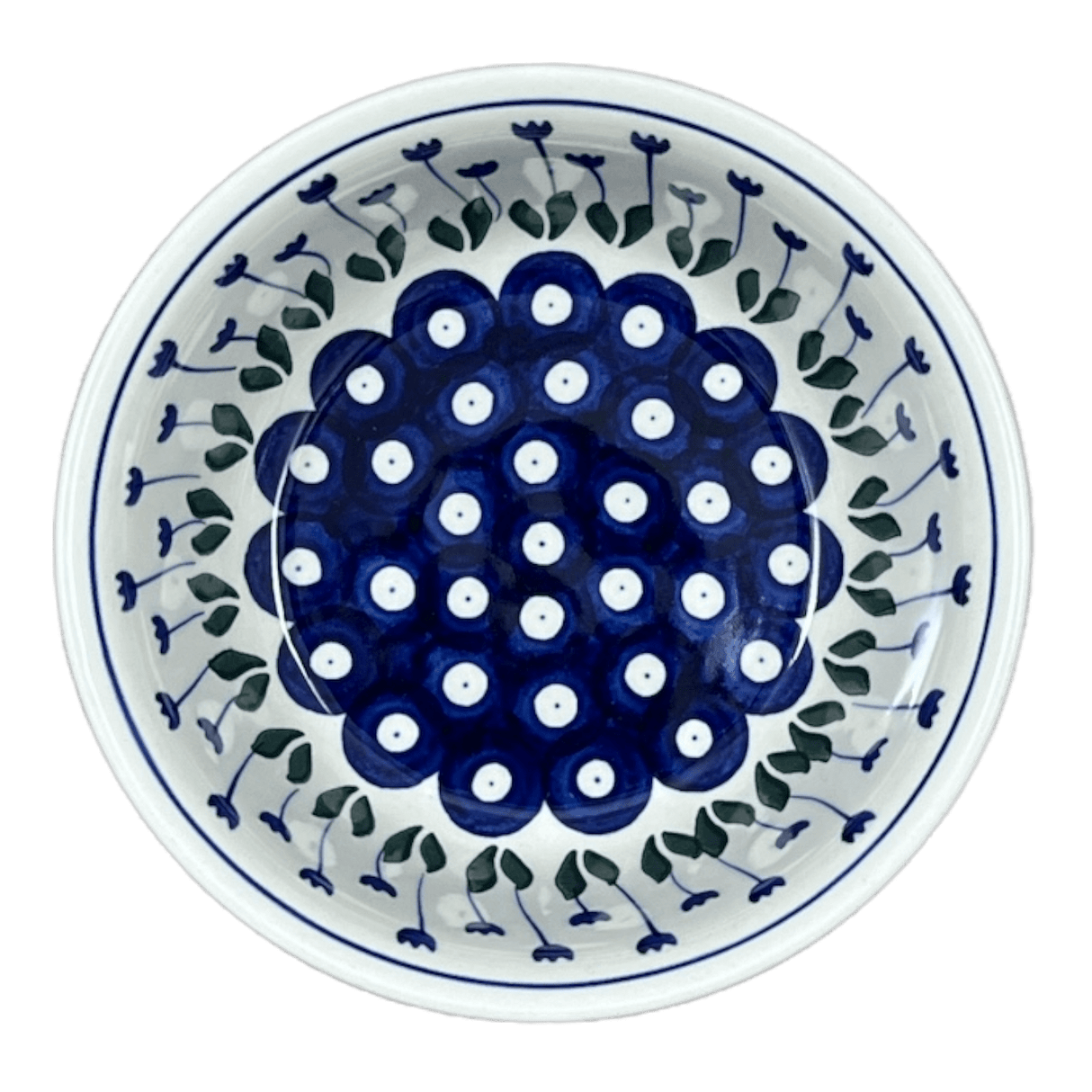 Bowl, Round, 6.25" in "Tulip Dot" by Ceramika Artystyczna  | A209-377Z