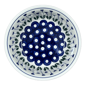 Polish Pottery Bowl, Round, 6.25" in "Tulip Dot" by Ceramika Artystyczna  | A209-377Z Additional Image at PolishPotteryOutlet.com