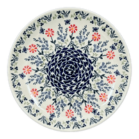 A picture of a Polish Pottery 10" Dinner Plate (Butterfly Blossoms) | T132T-MM02 as shown at PolishPotteryOutlet.com/products/10-dinner-plate-butterfly-blossoms