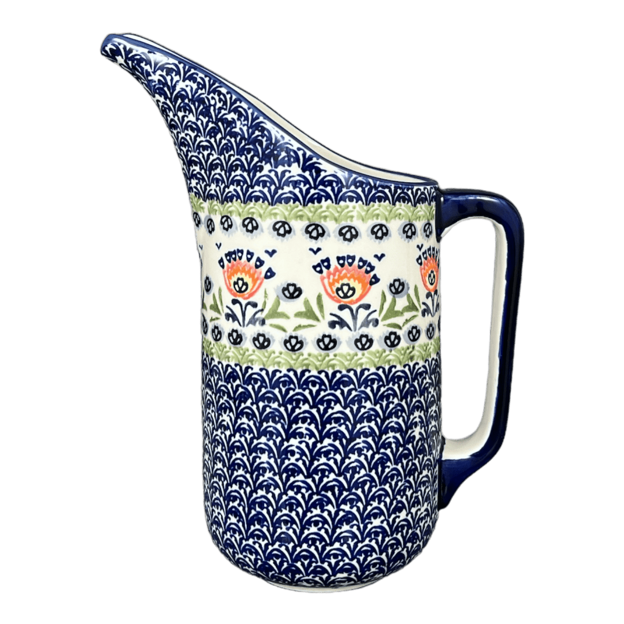 Pitcher, Fancy, 1.5 Liter in "Floral Fans" by Manufaktura | D084S-P314