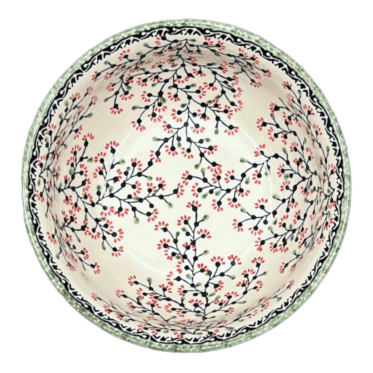 Bowl, Round, 9" Bowl in "Cherry Blossoms" by Manufaktura | M086S-DPGJ