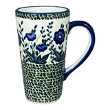 Mug, John's Mug, 12 oz in "Bouncing Blue Blossoms" by Manufaktura | K083U-IM03