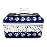 Butter Box, 5.75" x 4.25" in "Peacock Dot" by Manufaktura | M078U-54K