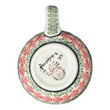 Mug, Belly Mug, 16 oz Large in "Pink Poinsettia" by Manufaktura | K068S-PS14