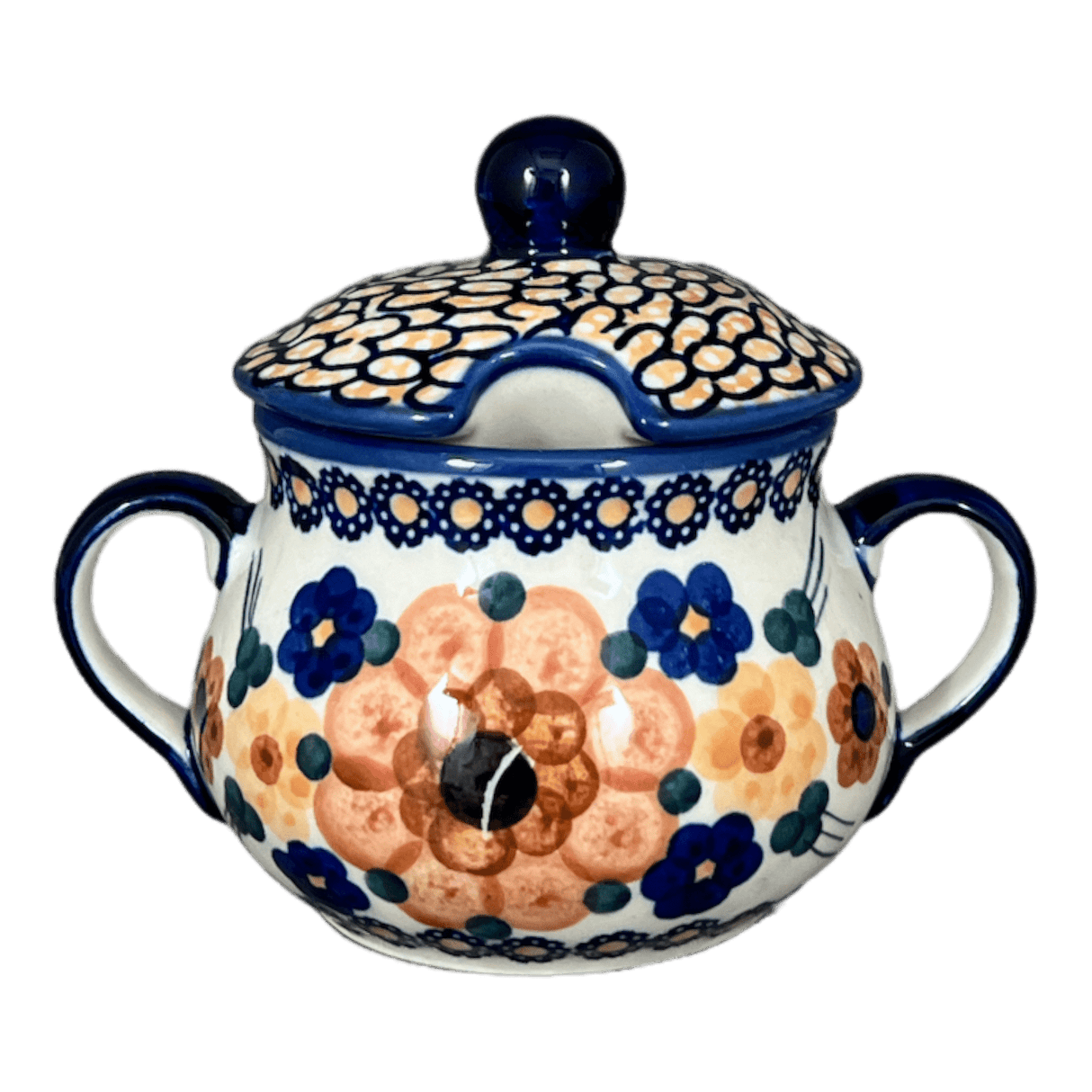 Bowl, Round, Sugar Bowl, 3.5" in "Bouquet in a Basket" by Manufaktura | C015S-JZK