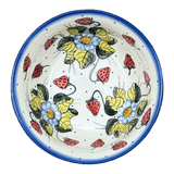 Bowl, Round, 7", WR (WR12C) in "Strawberries & Blossoms" by W.R. Ceramika | WR12C-WR2