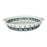 Baker, Round, Pie Plate, Handles, 9.75" in "Lucky Duck" by Manufaktura | Z148T-P322