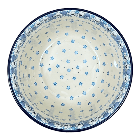 Bowl, Round, Deep, 10.5" in "Pansy Blues" by Ceramika Artystyczna | A113-2346X