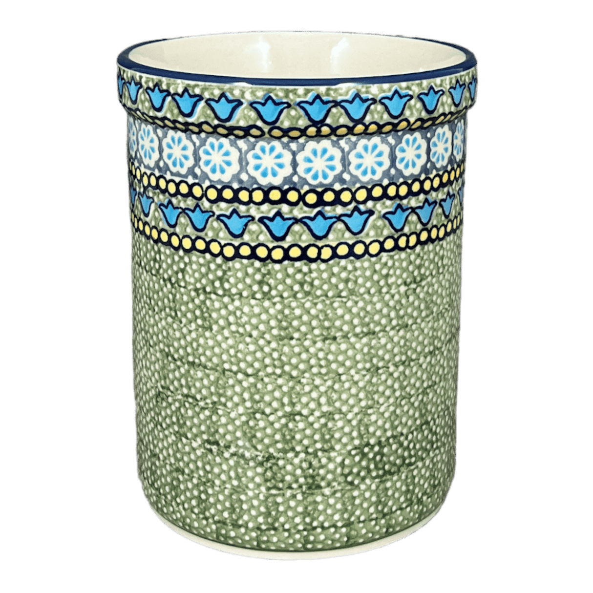 Utensil Holder, 7" in "Blue Bells" by Manufaktura | P082S-KLDN