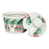 Bowl, Round, Sugar Bowl, 4" in "Raspberry Delight" by Zaklady | Y698-D1170