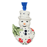 Ornament, Snowman with Tree, 2" in "Simply Beautiful" by Manufaktura | K143T-AC61