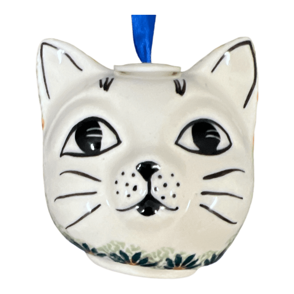 Ornament, Cat Head in "Soaring Swallows" by Manufaktura | K142S-WK57