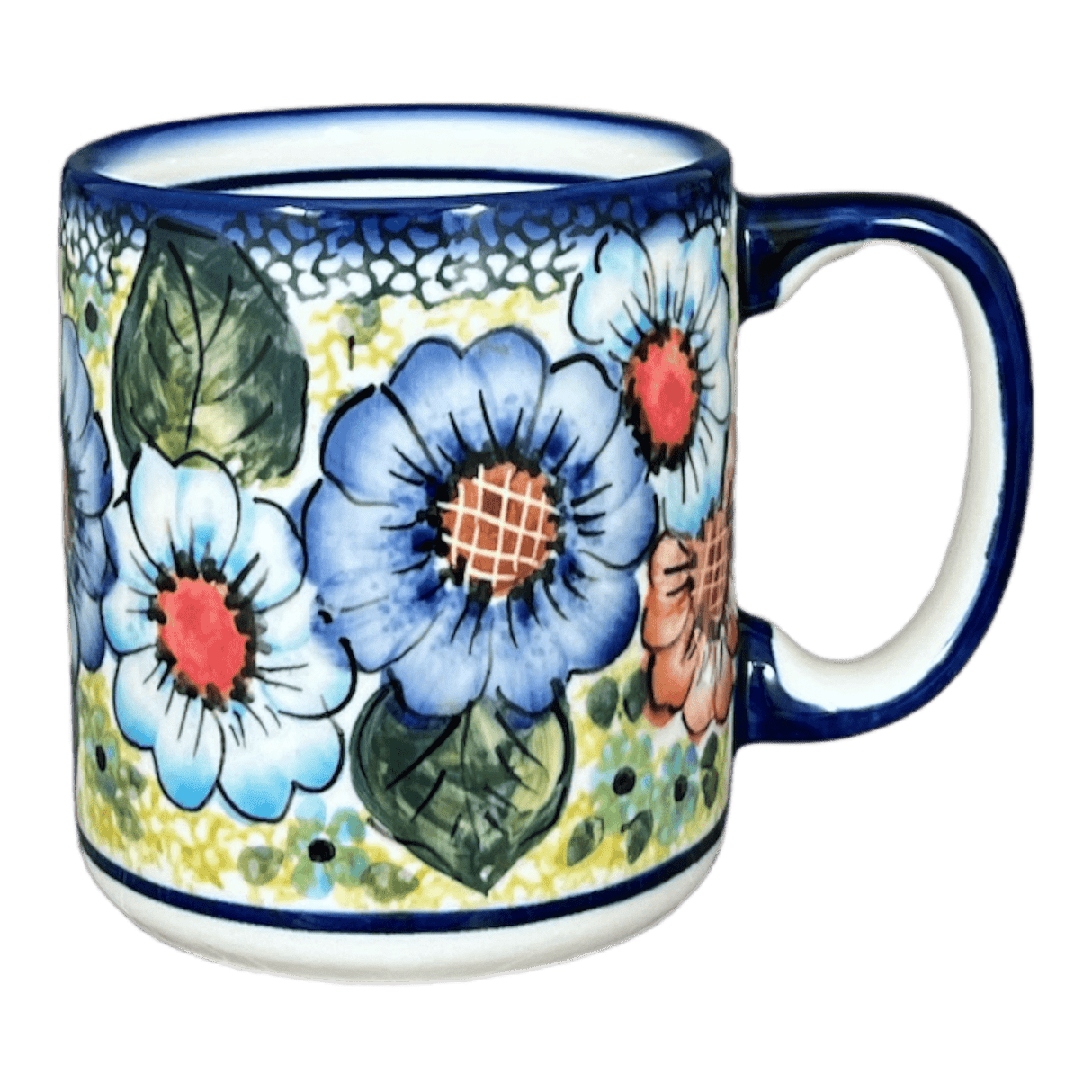 Mug, Straight Mug, 12 oz, WR (WR14E) in "Rainbow Field" by W.R. Ceramika | WR14E-WR54