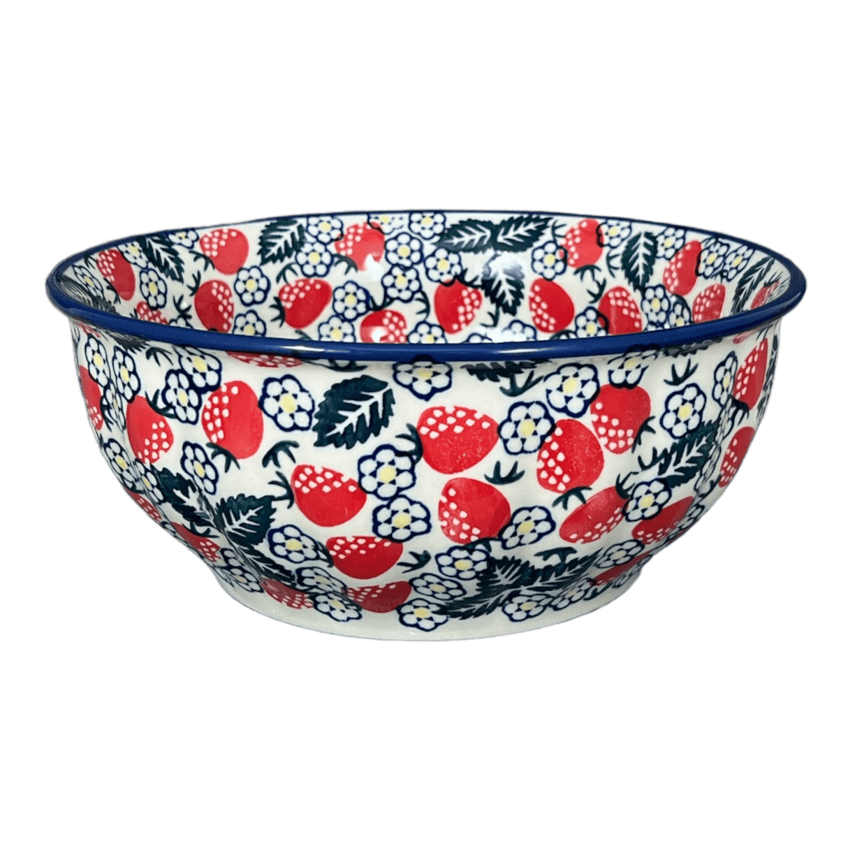 Bowl, Round, 9" Bowl in "Strawberry Fields" by Manufaktura | M086U-AS59