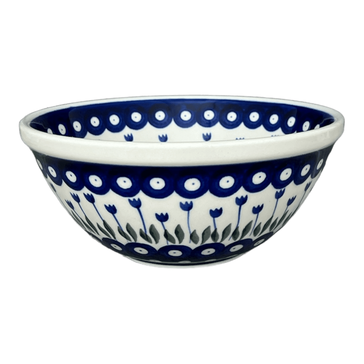 Bowl, Round, Kitchen, 7.75" in "Tulip Dot" by Ceramika Artystyczna | A057-377Z