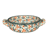 Casserole, Round, Small, 5" x 7.5" in "Peach Blossoms - Solid Rim" by Manufaktura | Z153S-AS46A