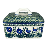 Butter Box, 5.75" x 4.25" in "Bouncing Blue Blossoms" by Manufaktura | M078U-IM03