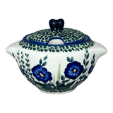 Bowl, Round, Sugar Bowl, 3" in "Bouncing Blue Blossoms" by Manufaktura | C003U-IM03